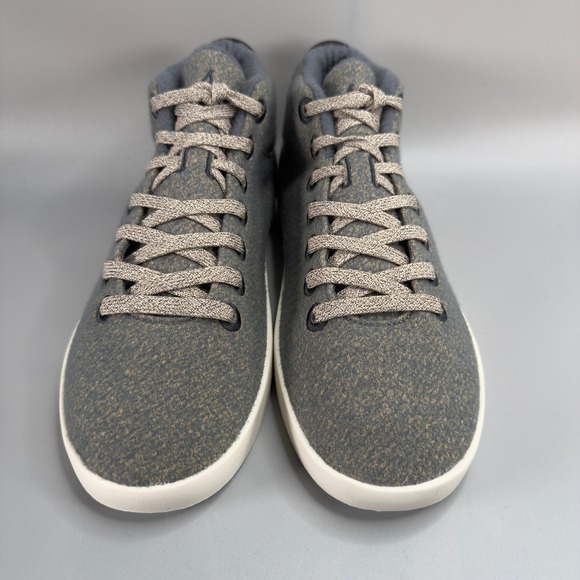 Allbirds Wool Piper Mids Womens 10‎ Sneakers Gray Blue White Lace Up Shoe - Picture 3 of 16